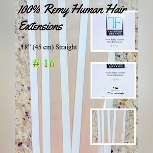 100% real Remy hair 18 inch tape in extensions blonde number 16